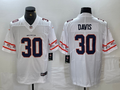 Men's Denver Broncos Terrell Davis #30 White Game Player Jerseys