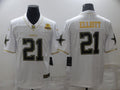 Men's Dallas Cowboys Ezekiel Elliott #21 White Player Game Jerseys