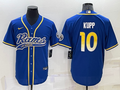 Men's Los Angeles Rams Cooper Kupp #10 Blue Game Jerseys Joint Edition