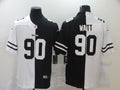 Men's Pittsburgh Steelers T.J. Watt #90 Black/White Game Jerseys