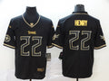 Men's Tennessee Titans Derrick Henry #22 Black Game Jerseys