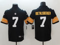 Men's Pittsburgh Steelers #7 Ben Roethlisberger Black Player Game Jerseys