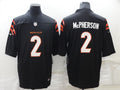 Men's Cincinnati Bengals Evan McPherson #2 Black Game Jerseys