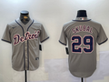 Men's Detroit Tigers Tarik Skubal #29 Gray Replica Player Jerseys