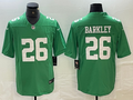 Men's Philadelphia Eagles Saquon Barkley #26 Kelly Green Game Player Jerseys