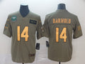 Men's New York Jets Sam Darnold #14 Brown Game Jerseys