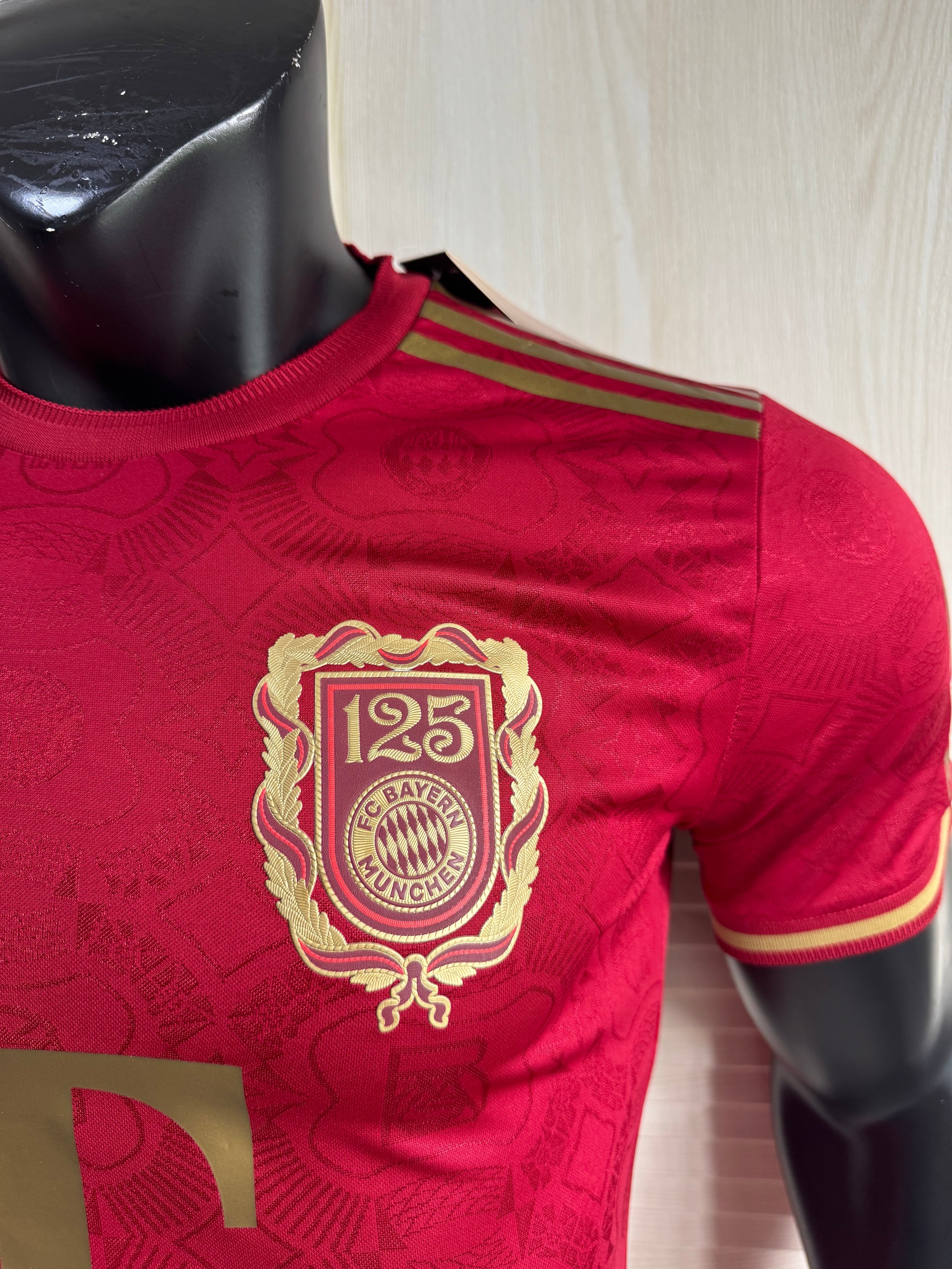 Bayern red 125th anniversary commemorative edition player version jersey