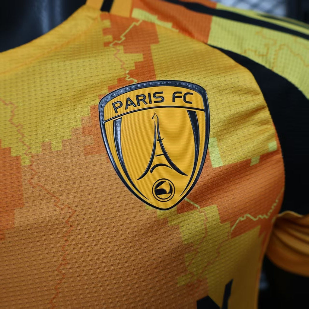 2025-26 Paris Saint-Germain Second Away Yellow Player Version Jersey-Men's