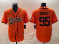 Men's Cleveland Browns Myles Garrett #95 Orange Game Jerseys Joint Edition
