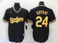 Men's Los Angeles Dodgers Kobe Bryant Black Replica Baseball Jerseys