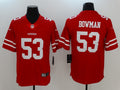 Men's San Francisco 49ers Navoro Bowman #53 Red Game Jerseys