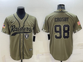 Men's Las Vegas Raiders Maxx Crosby #98 Olive 2022 Salute To Service Limited Jerseys Joint Edition