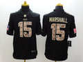 Men's Chicago Bears Brandon Marshall #15 Black Game Player Jerseys