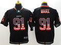 Men's Miami Dolphins Cameron Wake #91 Black Game Jerseys
