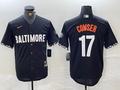 Men's Baltimore Orioles Colton Cowser #17 Black City Connect Replica Player Jerseys