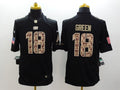 Men's Cincinnati Bengals A.J. Green #18 Black Team Game Jerseys