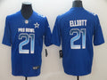Men's Dallas Cowboys Ezekiel Elliott #21 Blue All Star Game Jerseys