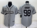 Men's Las Vegas Raiders Maxx Crosby #98 Gray Game Jerseys Joint Edition