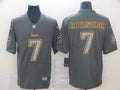 Men's Pittsburgh Steelers Ben Roethlisberger #7 Gray Game Jerseys