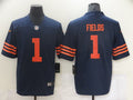 Men's Chicago Bears Justin Fields #1 Navy Game Jerseys