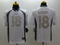 Men's Denver Broncos Peyton Manning #18 White Game Jerseys