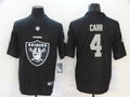 Men's Las Vegas Raiders #4 Derek Carr Black Game Team Jerseys