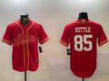 Men's San Francisco 49ers George Kittle #85 Scarlet Team Game Jerseys