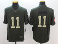 Men's Atlanta Falcons Julio Jones #11 Army Green Game Jerseys
