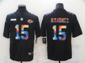 Men's Kansas City Chiefs Patrick Mahomes #15 Black Player Game Jerseys