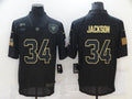 Men's Las Vegas Raiders #34 Bo Jackson Black Game Player Jerseys