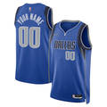 Men's Dallas Mavericks Blue 2021/22 Diamond Swingman Custom Jerseys - Icon Edition