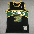Men's Seattle Supersonics Kevin Durant #35 Black Throwback Swingman Jersey