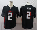 Men's Atlanta Falcons Matt Ryan #2 Black Game Player Jerseys