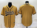 Men's New Orleans Saints Yellow Blank Jerseys