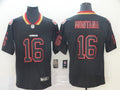 Men's San Francisco 49ers Joe Montana #16 Black Game Player Jerseys