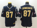 Men's New England Patriots Rob Gronkowski #87 Navy Alternate Game Jerseys