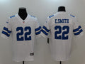 Men's Dallas Cowboys Emmitt Smith #22 White Custom1 Game Jerseys