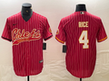 Men's Kansas City Chiefs Rashee Rice #4 Red Game Jerseys Joint Edition