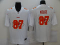 Men's Kansas City Chiefs Travis Kelce #87 White Authentic Game Jerseys