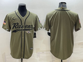 Men's Baltimore Ravens Olive 2022 Salute To Service Limited Blank Jerseys