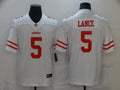 Men's San Francisco 49ers Trey Lance #5 White Game Jerseys