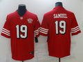 Men's San Francisco 49ers Deebo Samuel #19 Red 75th Anniversary Game Jerseys