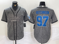 Men's Detroit Lions Aidan Hutchinson #97 Gray Player Jerseys