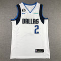 Men's Dallas Mavericks Kyrie Irving #2 White Fast Break Replica Jerseys - Association Edition
