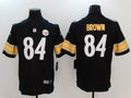 Men's Pittsburgh Steelers Antonio Brown #84 Black Game Jerseys