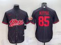 Men's San Francisco 49ers George Kittle #85 Black Player Game Jerseys Joint Edition