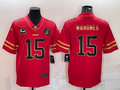 Men's Kansas City Chiefs Patrick Mahomes #15 Red Player Jerseys