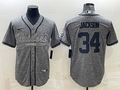 Men's Las Vegas Raiders Bo Jackson #34 Gray Player Jerseys Joint Edition