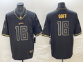 Men's Detroit Lions Jared Goff #16 Black Game Jerseys