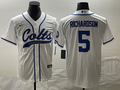 Men's Indianapolis Colts Anthony Richardson #5 White Game Jerseys Joint Edition